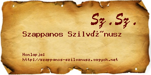 Szappanos Szilvánusz névjegykártya